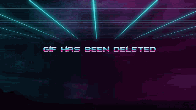a gif has been deleted with a purple background