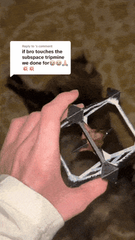 a person holding a cube in their hand with a reply to the comment