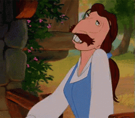 a cartoon of a man with a mustache and a white shirt