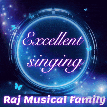 a poster that says excellent singing raj musical family on it