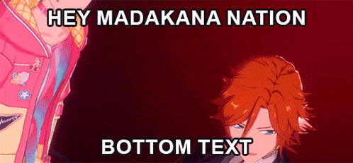 a cartoon character with the words hey madukana nation bottom text below him