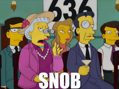 Monocle In Martini GIF - Snob The Simpsons GIFs