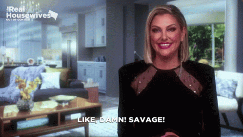 Gina Rhoc Savage Savage GIF - Gina Rhoc Savage Savage Real Housewives GIFs