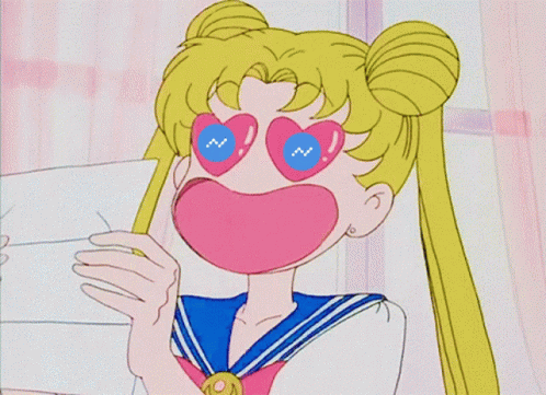 Sailor Moon Kissing Paper GIF - Sailor Moon Kissing Paper Nano GIFs