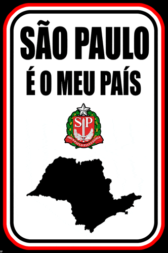 a sign that says sao paulo eo meu pais