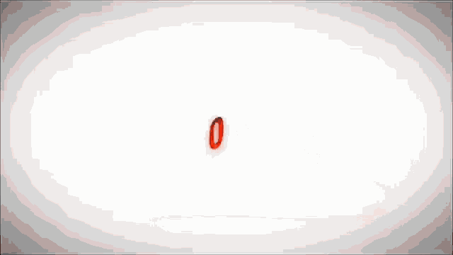 a red rectangle is floating on a white surface