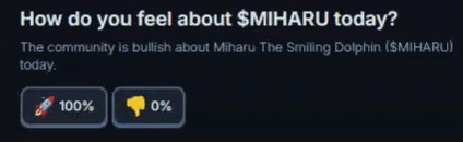 a screen asking how do you feel about $ miharu today