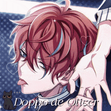 a drawing of a person with the name doppio-de-otter on it