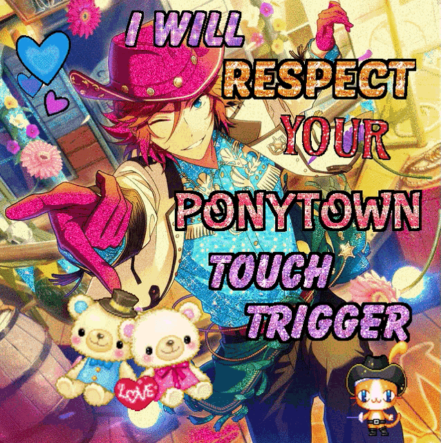 a poster that says " i will respect your touch trigger "
