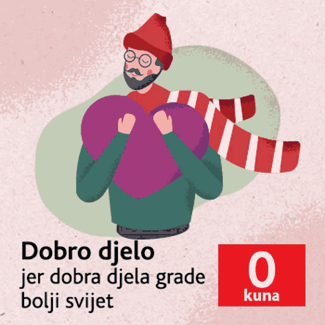 a man in a santa hat is holding a heart in his hands