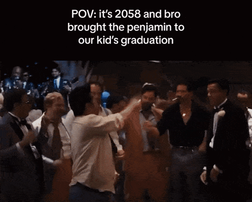 a screenshot of a video that says " pov it 's 2058 and bro "