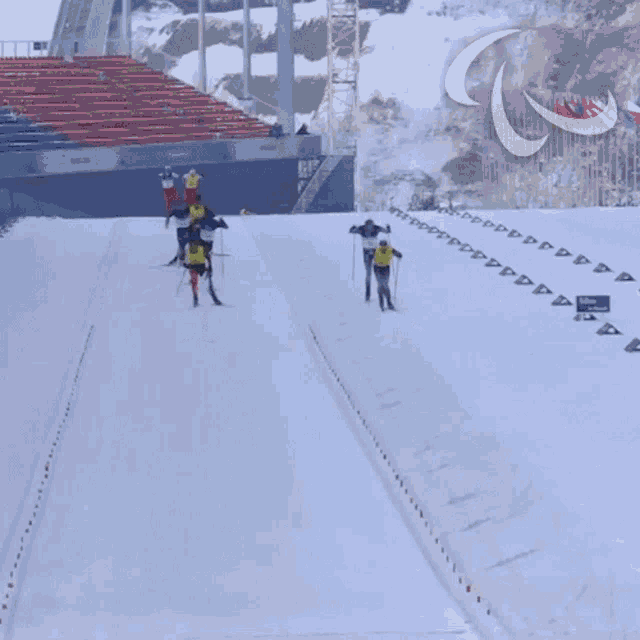 Were Coming Para Cross Country Skiing GIF