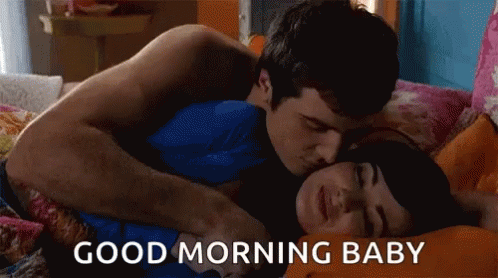 Good Morning Baby Kiss GIF - Good Morning Baby Kiss Couple GIFs