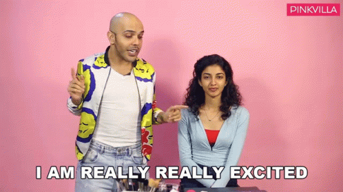 I Am Really Really Excited Shaan Muttathil GIF - I Am Really Really Excited Shaan Muttathil Pinkvilla GIFs