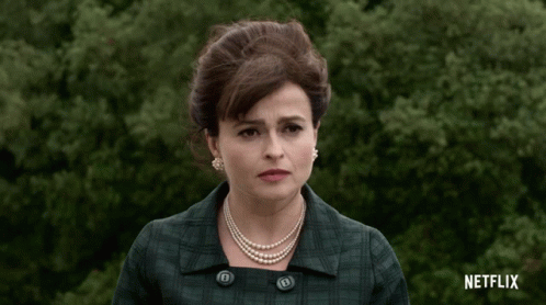 Worried Helena Bonham Carter GIF - Worried Helena Bonham Carter Princess Margaret GIFs