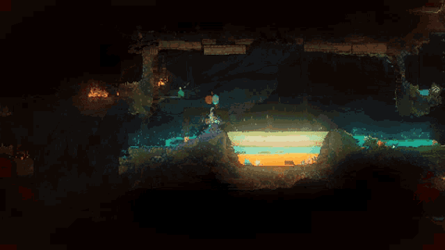 a screenshot of a video game shows a person standing on a stage