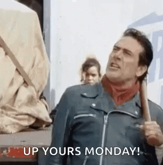 Up Yours Monday Twd GIF - Up Yours Monday Twd The Walking Dead GIFs