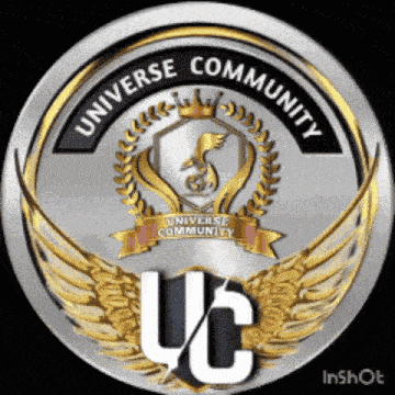 a logo for the universe community with a bird on it