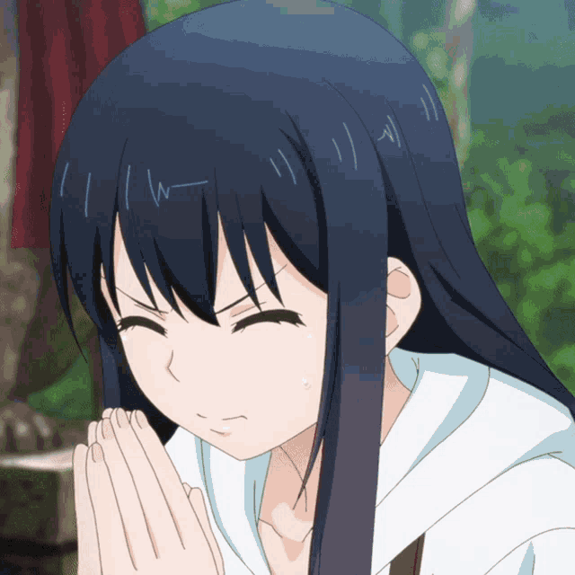 Anime Pray GIF - Anime Pray Mieruko Chan GIFs
