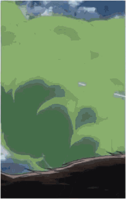 a man is flying through a green circle with a sword