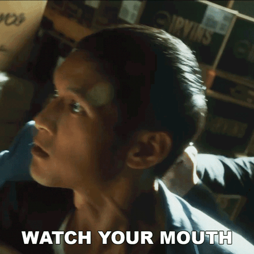 Watch Your Mouth Harry Shum Jr GIF - Watch Your Mouth Harry Shum Jr Wong Fu Productions GIFs
