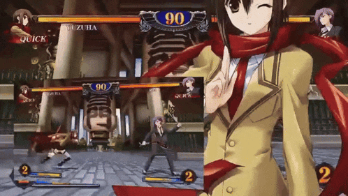 a video game is being played and the number 90 is on the screen