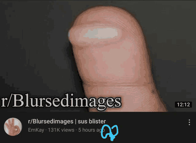 a blurred image of a person 's finger with the words r / blursedimages