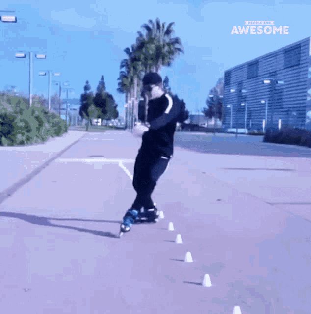 Roller Blades People Are Awesome GIF - Roller Blades People Are Awesome Turning Around GIFs