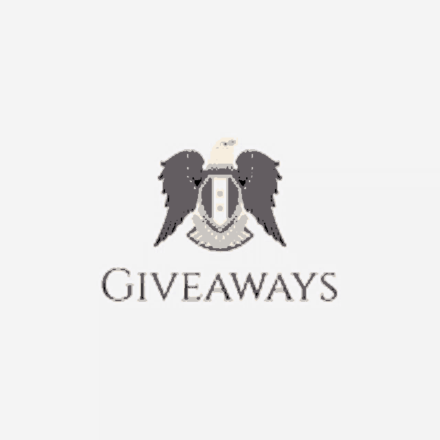 a logo for giveaways with an eagle on it
