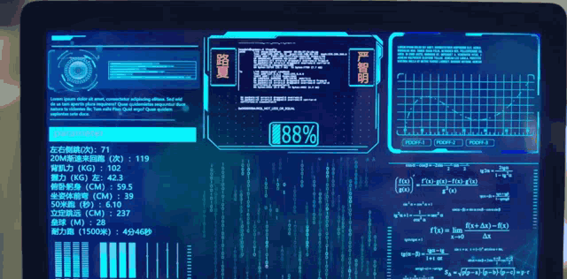 a computer screen shows a 100 % percentage