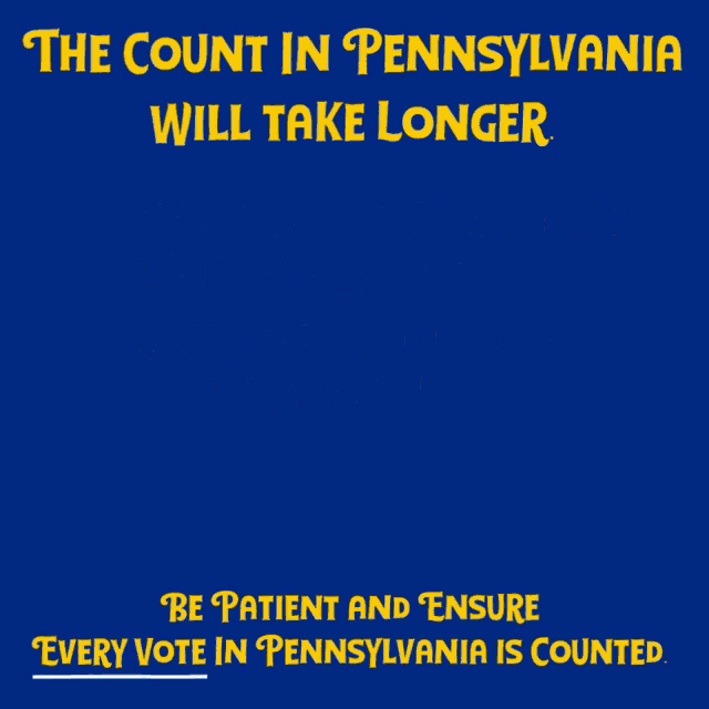 The Count In Pennsylvania Will Take Longer Voting Overseas GIF - The Count In Pennsylvania Will Take Longer Voting Overseas Absentee Ballots GIFs