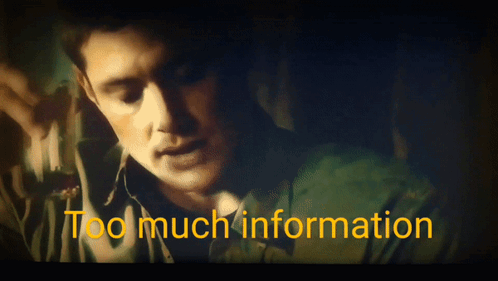 Supernatural Too Much Information GIF - Supernatural Too Much Information Dean Winchester GIFs