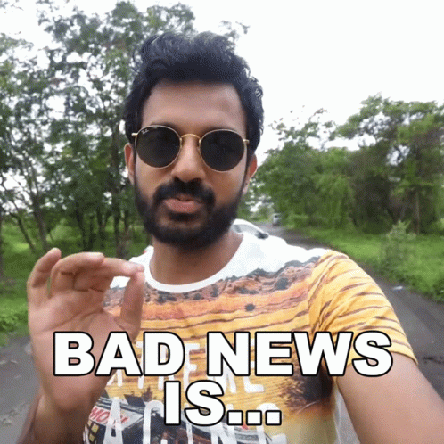 Bad News Is Faisal Khan GIF - Bad News Is Faisal Khan Horrible News GIFs