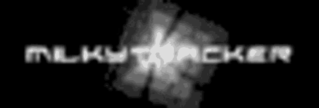 a black and white image of smoke and the words milky tracker