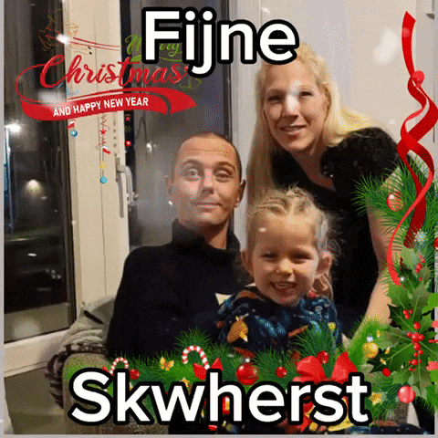a picture of a family with fijne and skwherst written on it