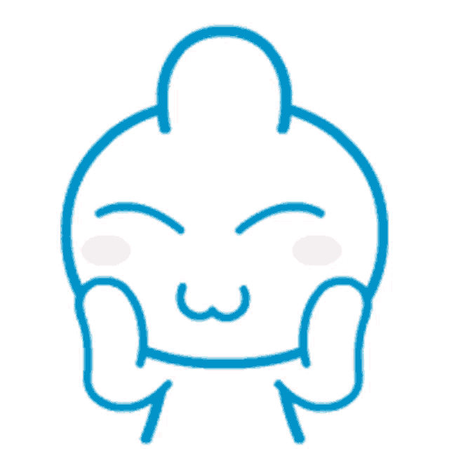 a cartoon drawing of a person with a smiley face