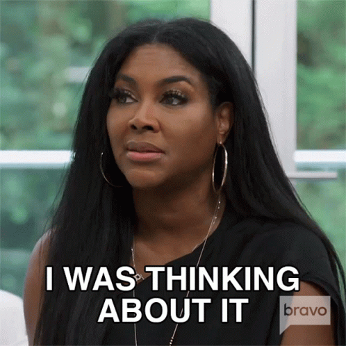 I Was Thinking About It Kenya Moore GIF - I Was Thinking About It Kenya Moore Real Housewives Of Atlanta GIFs