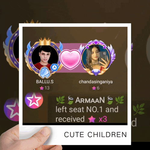 a picture of a man and a woman with the words cute children below them