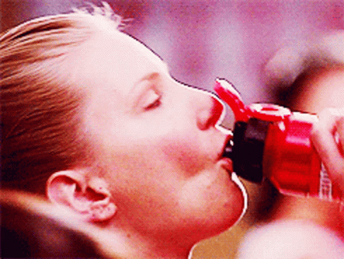 Glee Brittany Pierce GIF - Glee Brittany Pierce Drinking GIFs