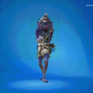 a computer generated image of a cartoon character dancing