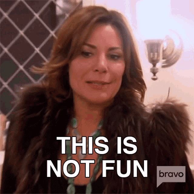 This Is Not Fun Real Housewives Of New York GIF