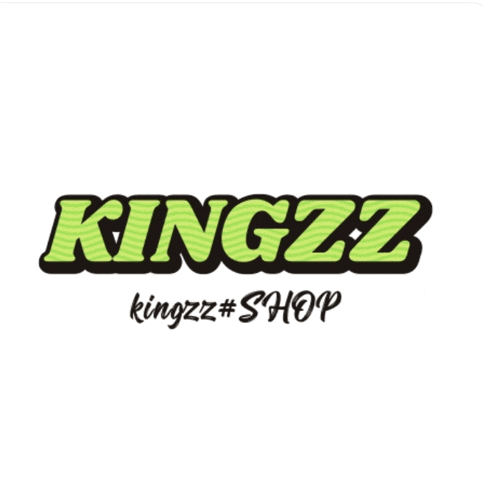a logo for kingzz kingzz #shop in green and black