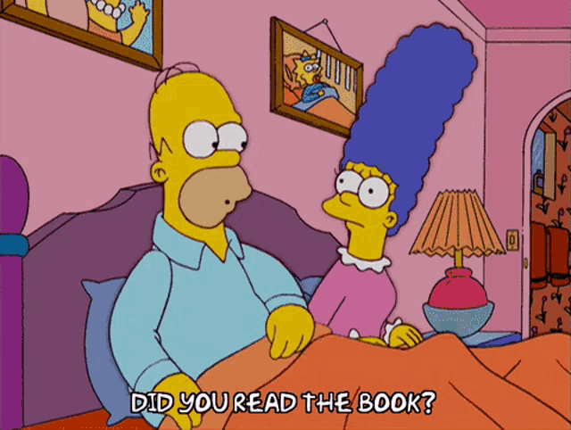Reading Homer Simpson GIF - Reading Homer Simpson Did You Read The Book GIFs
