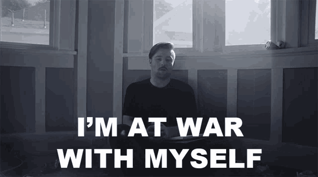 Im At War With Myself Cory Wells GIF - Im At War With Myself Cory Wells Walk Away Song GIFs