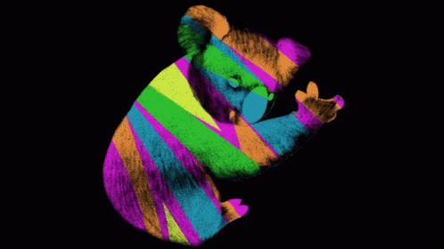 Koala Change Color GIF - Koala Change Color Art GIFs