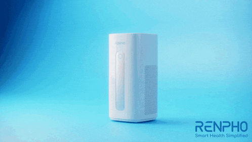 renpho smart health simplified is written on a blue background next to a white device