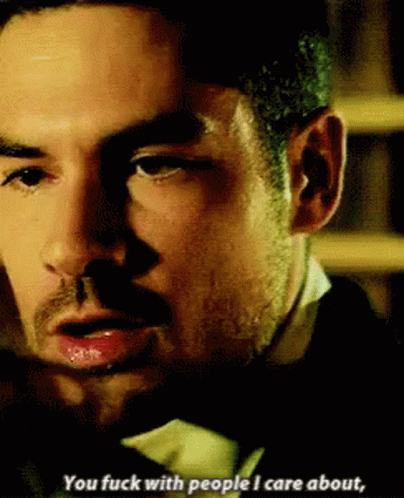 Seth Gecko Dj Cotrona GIF - Seth Gecko Dj Cotrona You Mess With The People I Care About GIFs