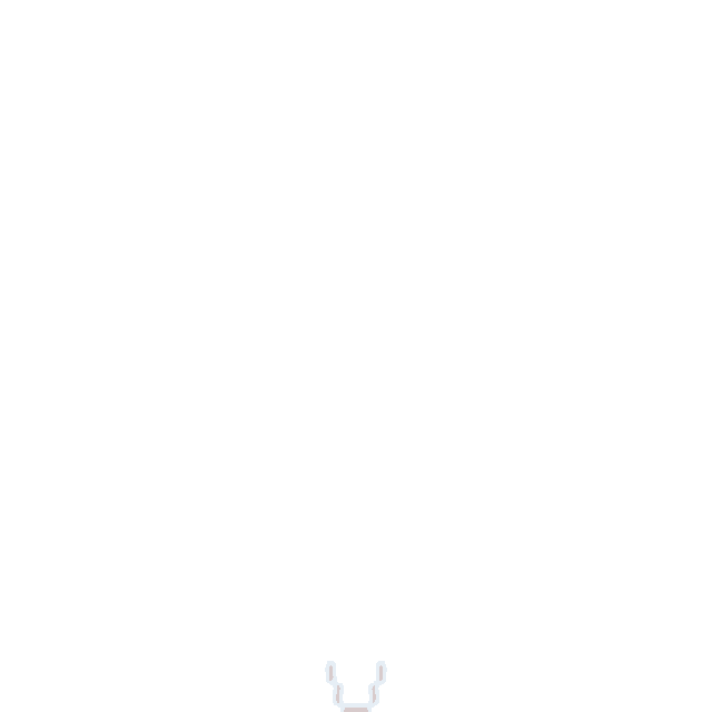 a blue arrow pointing downwards on a white background