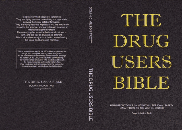 a book called the drug users bible has lightning strikes on the cover