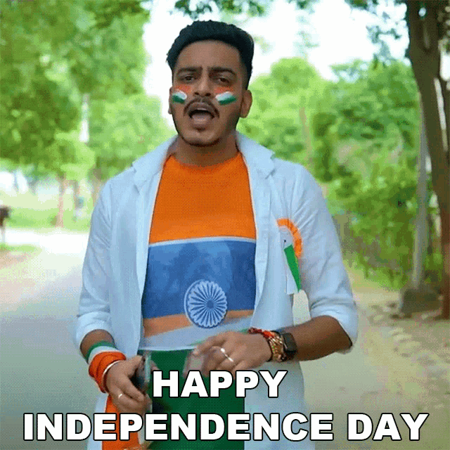 Happy Independence Day Rachit Rojha GIF - Happy Independence Day Rachit Rojha Swatantrata Diwas Ki Shubhkamnaye GIFs